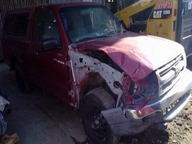 1998 TOYOTA TACOMA BURGUNDY STD CAB, 2.4L, MT 2WD.  Z24884